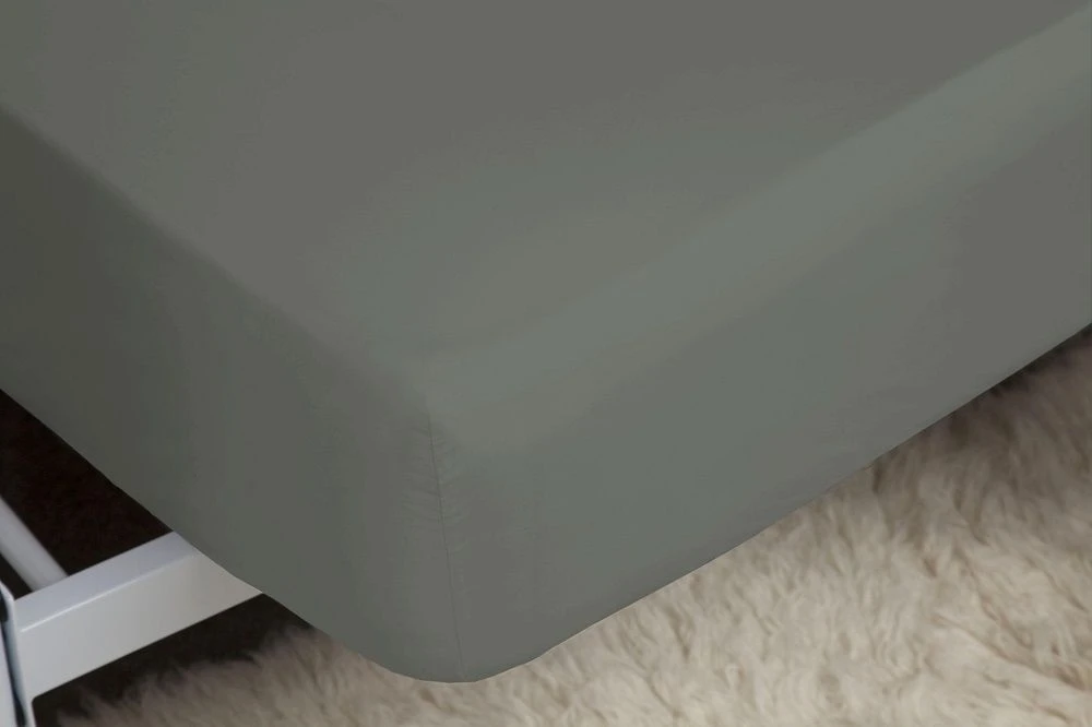 Belledorm 200 Count Fitted Sheet - Grey
