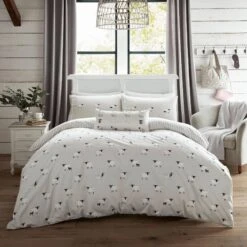 Sophie Allport Brushed Sheep Quilt Set Oatmeal