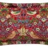 Morris & Co Strawberry Thief Oxford Pillowcase - Crimson -Best Bedding Store 37613 13748
