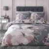 Catherine Lansfield Dramatic Floral Grey Duvet Set -Best Bedding Store 38141 13334