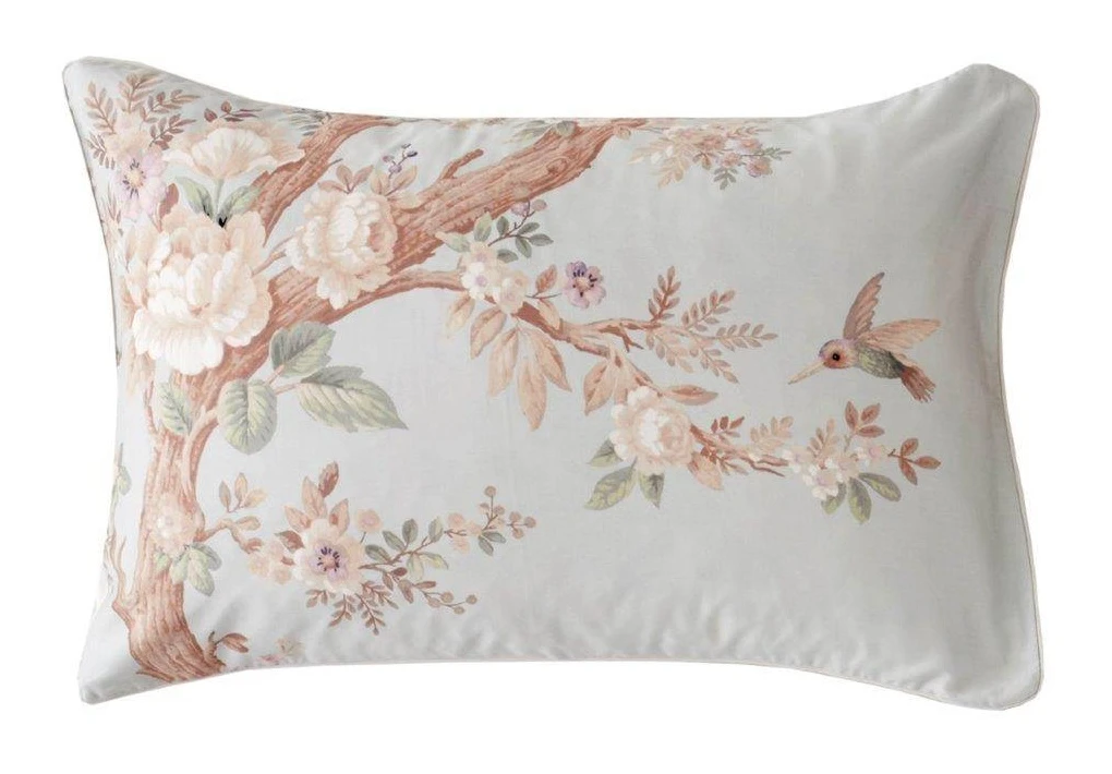 Laura Ashley Belvedere Duck Egg Pillowcase Pair 3 Laura Ashley Belvedere Duck Egg Pillowcase Pair