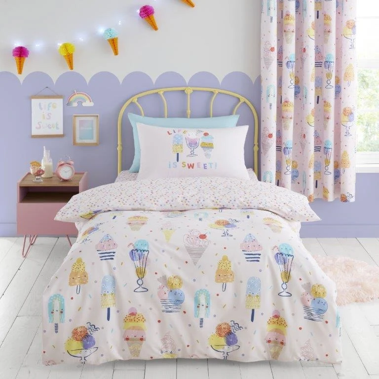 Catherine Lansfield Ice Cream Fundae Kids Duvet Set - Single 3 Catherine Lansfield Ice Cream Fundae Kids Duvet Set - Single