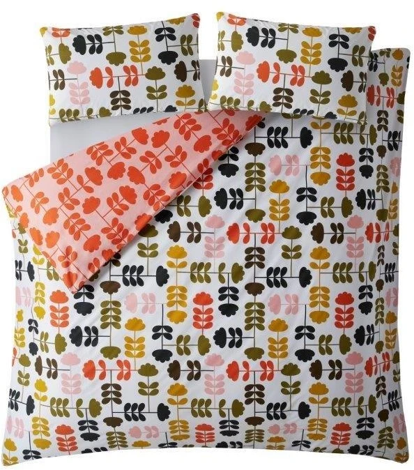 Orla Kiely Cut Stem Multi Paprika Duvet Set 3 Orla Kiely Cut Stem Multi Paprika Duvet Set