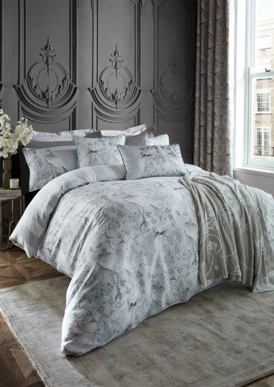 Laura Ashley Tregaron Silver Duvet Cover Set 4 Laura Ashley Tregaron Silver Duvet Cover Set - Image 2