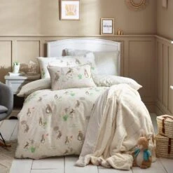 Classic Peter Rabbit Natural Duvet Cover Set -Best Bedding Store 54253 23331