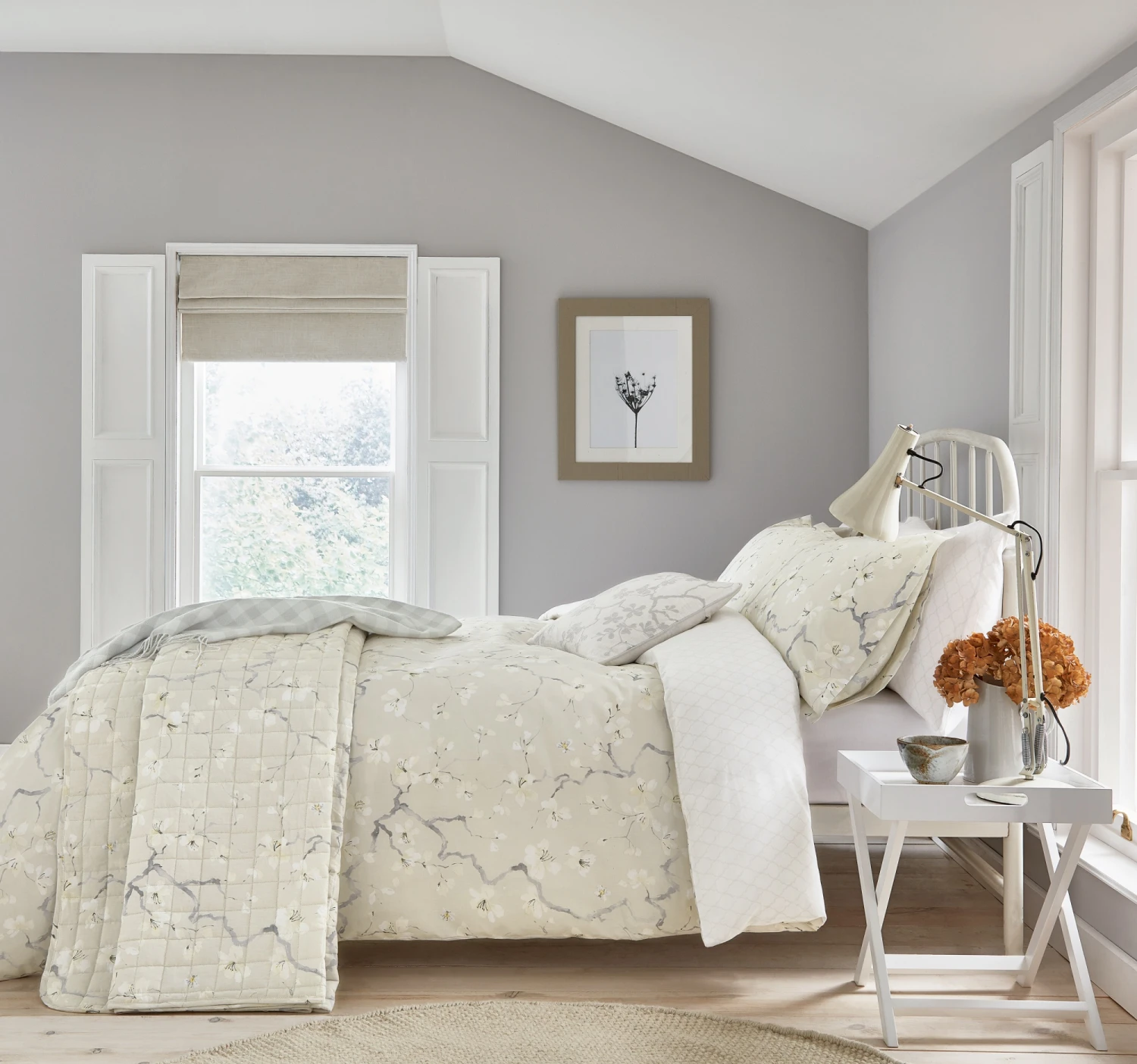 Sanderson Options Athena Grey Linen Duvet Set 3 Sanderson Options Athena Grey Linen Duvet Set